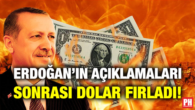 Erdoğan’ın Açıklamaları Sonrası Dolar Fırladı!