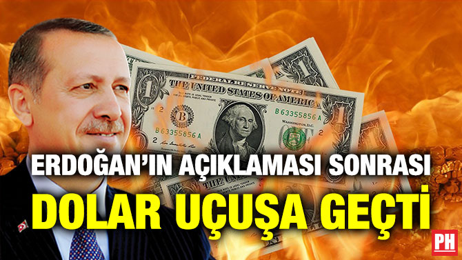 Erdoğan’ın Açıklaması Sonrası Dolar Uçuşa Geçti