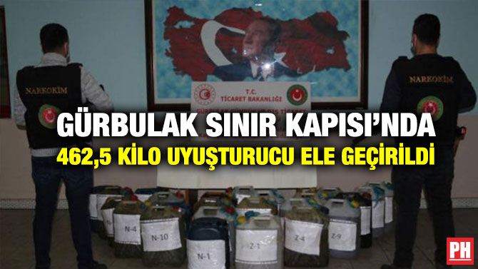 Gürbulak Sınır Kapısı’nda 462,5 Kilo Uyuşturucu Ele Geçirildi