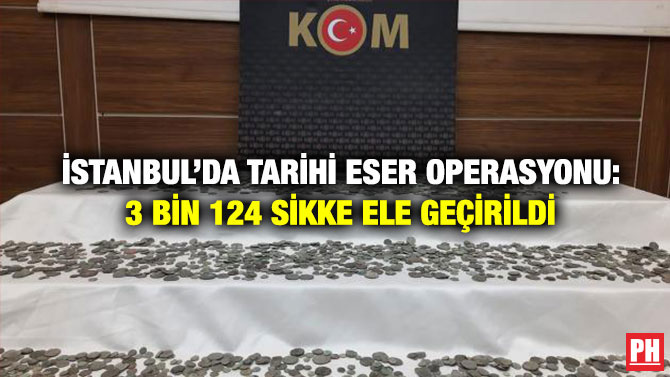 İstanbul’da Tarihi Eser Operasyonu: 3 Bin 124 Sikke Ele Geçirildi