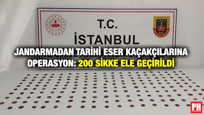 Jandarmadan Tarihi Eser Kaçakçılarına Operasyon: 200 Sikke Ele Geçirildi
