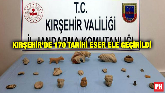 Kırşehir’de 170 Tarihi Eser Ele Geçirildi