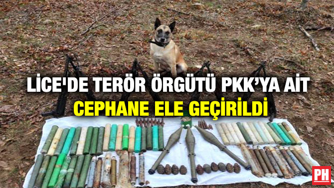 Lice’de Terör Örgütü PKK’ya Ait Cephane Ele Geçirildi