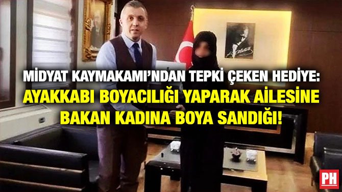 Midyat Kaymakamı’ndan Tepki Çeken Hediye: Ayakkabı Boyacılığı Yaparak Ailesine Bakan Kadına Boya Sandığı!