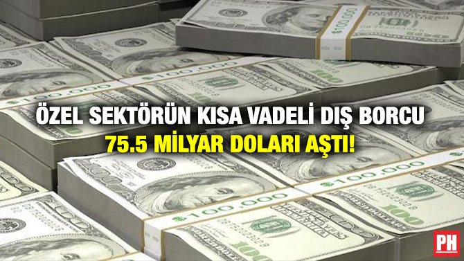 Özel Sektörün Kısa Vadeli Dış Borcu 75.5 Milyar Doları Aştı!