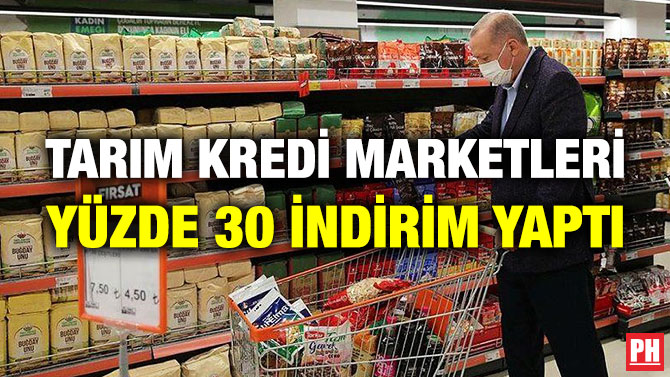 Tarım Kredi Marketleri Yüzde 30 İndirim Yaptı
