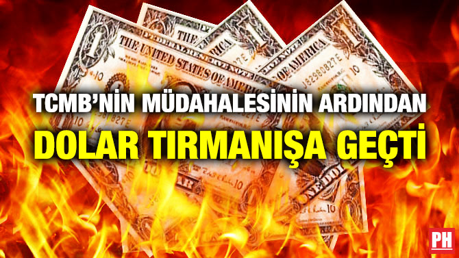 TCMB’nin Müdahalesinin Ardından Dolar Tırmanışa Geçti
