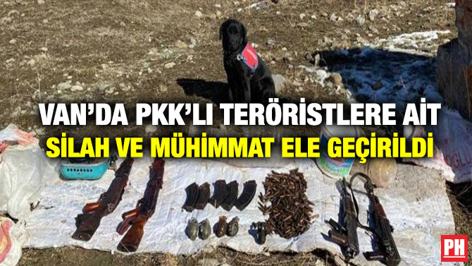 Van’da PKK’lı Teröristlere ait Silah ve Mühimmat Ele Geçirildi