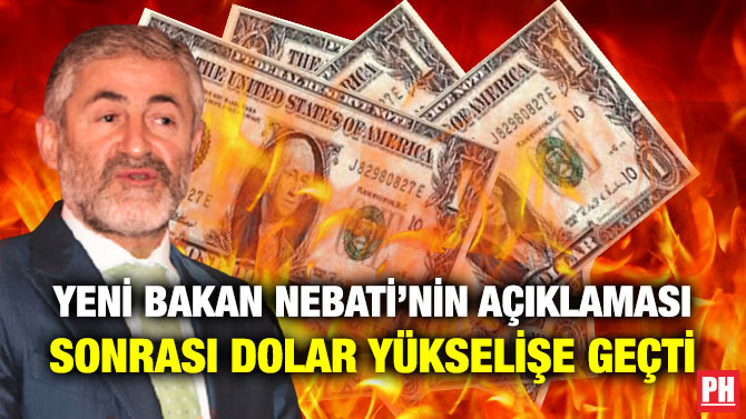 Yeni Bakan Nebati’nin Açıklaması Sonrası Dolar Yükselişe Geçti
