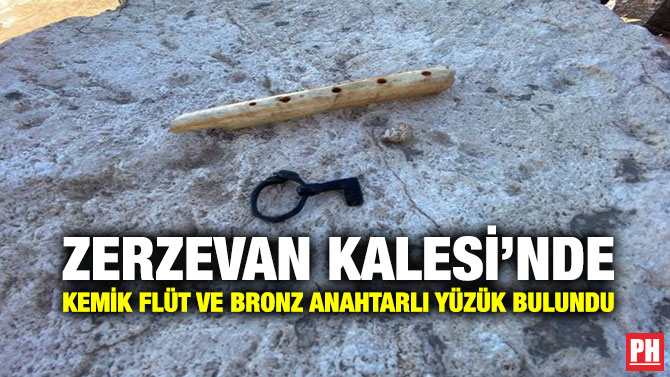 Zerzevan Kalesi’nde Kemik Flüt ve Bronz Anahtarlı Yüzük Bulundu