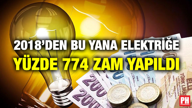 2018’den Bu Yana Elektriğe Yüzde 774 Zam Yapıldı