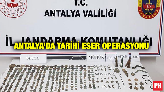 Antalya’da Tarihi Eser Operasyonu!
