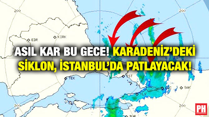 Asıl Kar Bu Gece! Karadeniz’deki Siklon, İstanbul’da Patlayacak!