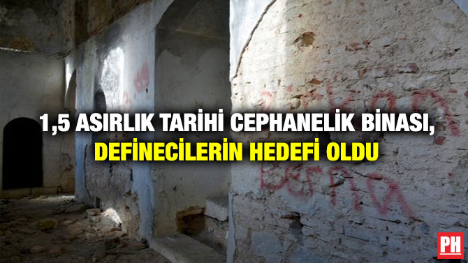 1,5 Asırlık Tarihi Cephanelik Binası, Definecilerin Hedefi Oldu
