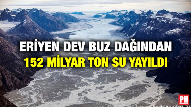 Eriyen Dev Buz Dağından 152 Milyar Ton Su Yayıldı