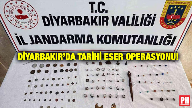 Diyarbakır’da Tarihi Eser Operasyonu!