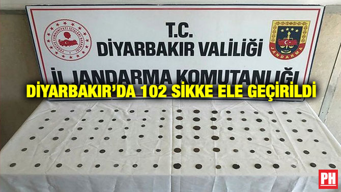 Diyarbakır’da 102 Sikke Ele Geçirildi