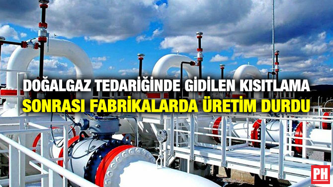 Doğalgaz Tedariğinde Gidilen Kısıtlama Sonrası Fabrikalarda Üretim Durdu