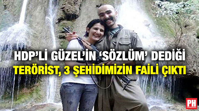 HDP’li Güzel’in ‘Sözlüm’ Dediği Terörist, 3 Şehidimizin Faili Çıktı