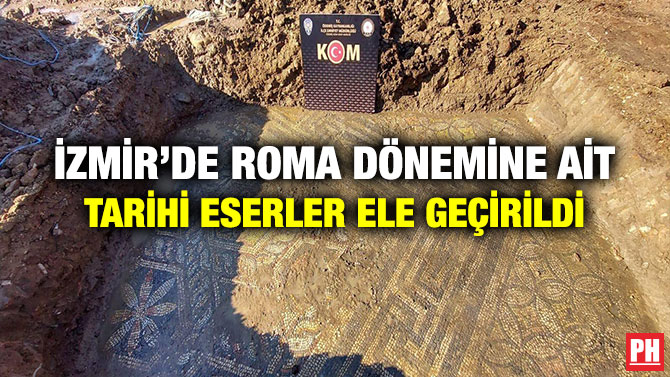 İzmir’de Roma Dönemine Ait Tarihi Eserler Ele Geçirildi