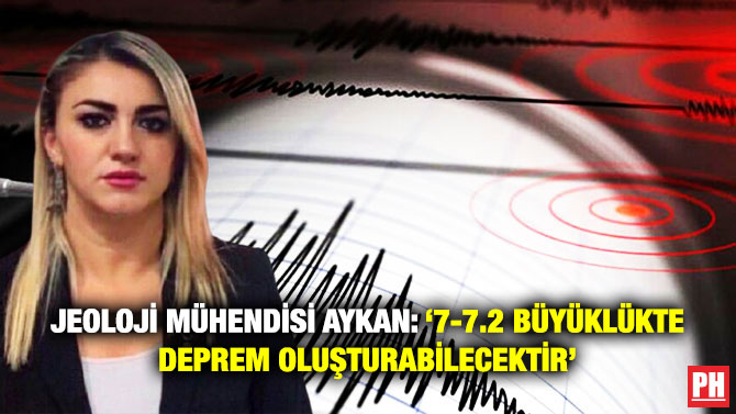 Jeoloji Mühendisi Aykan: ‘7-7.2 Büyüklükte Deprem Oluşturabilecektir’