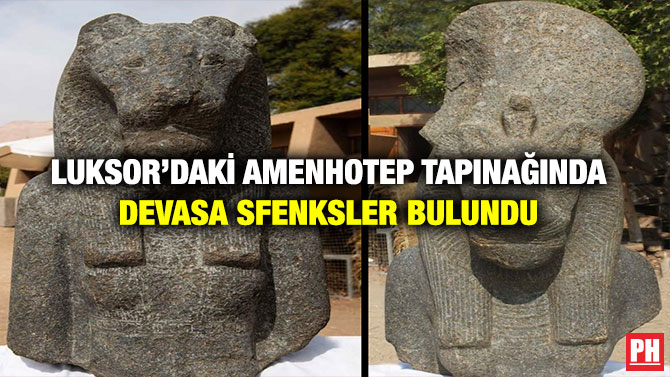 Luksor’daki Amenhotep Tapınağında Devasa Sfenksler Bulundu