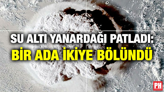 Su Altı Yanardağı Patladı: Bir Ada İkiye Bölündü