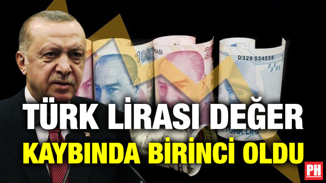 Türk Lirası Değer Kaybında Birinci Oldu