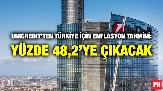 Unicredit’ten Türkiye için Enflasyon Tahmini: Yüzde 48,2’ye Çıkacak