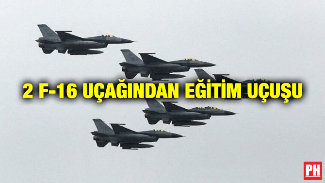 2 F-16 Uçağından Eğitim Uçuşu