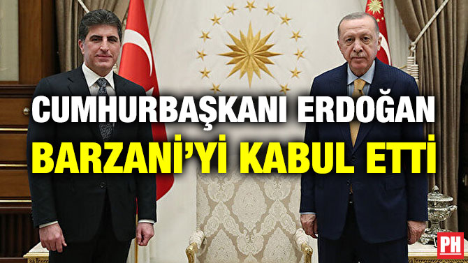 Cumhurbaşkanı Erdoğan, Barzani’yi Kabul Etti