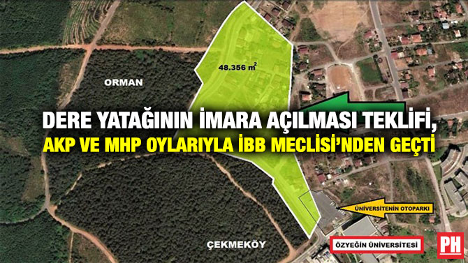 Dere Yatağının İmara Açılması Teklifi, AKP ve MHP Oylarıyla İBB Meclisi’nden Geçti
