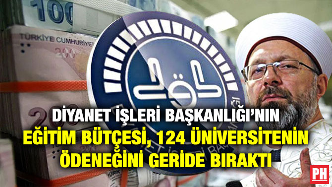 Diyanet İşleri Başkanlığı’nın Eğitim Bütçesi, 124 Üniversitenin Ödeneğini Geride Bıraktı