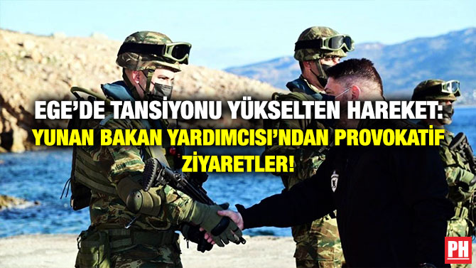 Ege’de Tansiyonu Yükselten Hareket: Yunan Bakan Yardımcısı’ndan Provokatif Ziyaretler!