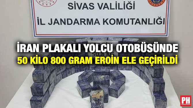 İran Plakalı Yolcu Otobüsünde 50 Kilo 800 Gram Eroin Ele Geçirildi