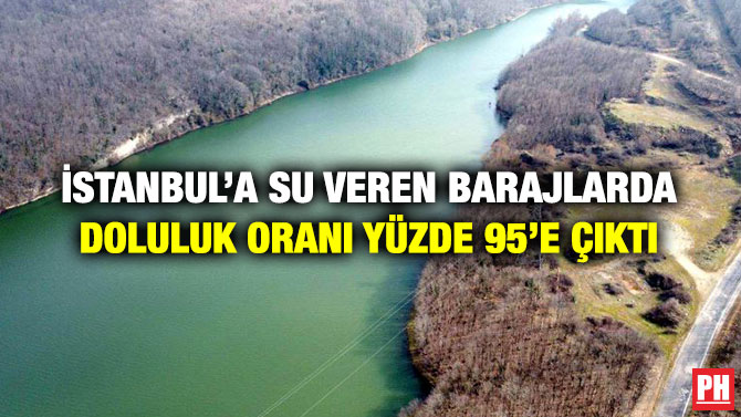 İstanbul’a Su Veren Barajlarda Doluluk Oranı Yüzde 95’e Çıktı