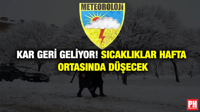 Kar Geri Geliyor! Sıcaklıklar Hafta Ortasında Düşecek