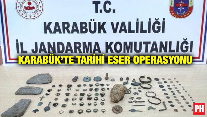 Karabük’te Tarihi Eser Operasyonu