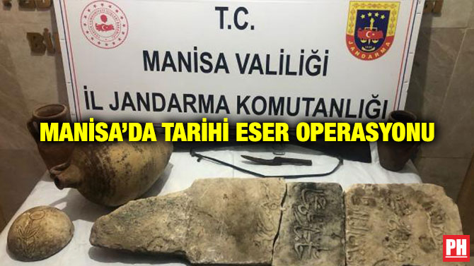 Manisa’da Tarihi Eser Operasyonu