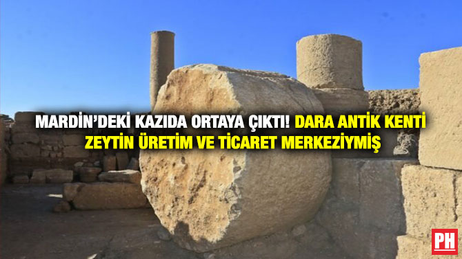 Mardin’deki Kazıda Ortaya Çıktı! Dara Antik Kenti Zeytin Üretim ve Ticaret Merkeziymiş