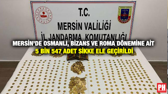 Mersin’de Osmanlı, Bizans ve Roma Dönemine Ait 5 Bin 547 Adet Sikke Ele Geçirildi