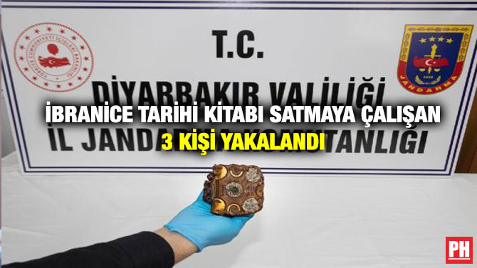 İbranice Tarihi Kitabı Satmaya Çalışan 3 Kişi Yakalandı