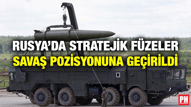 Rusya’da Stratejik Füzeler Savaş Pozisyonuna Geçirildi