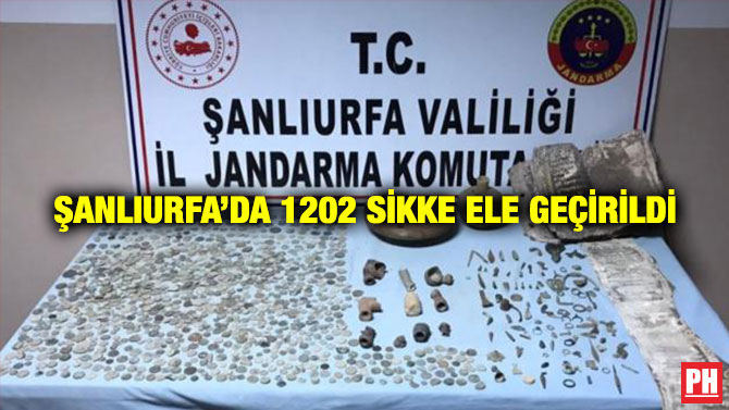 Şanlıurfa’da 1202 Sikke Ele Geçirildi