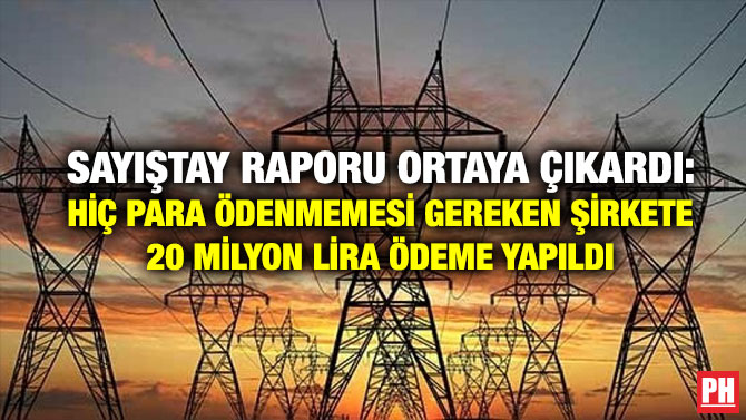Sayıştay Raporu Ortaya Çıkardı: Hiç Para Ödenmemesi Gereken Şirkete 20 Milyon Lira Ödeme Yapıldı