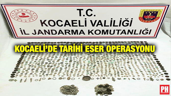 Kocaeli’de Tarihi Eser Operasyonu