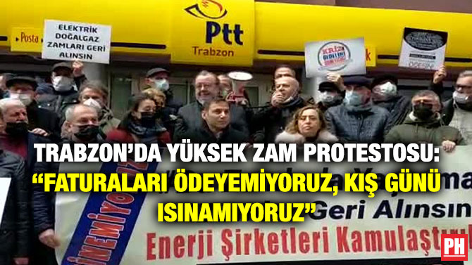 Trabzon’da Yüksek Zam Protestosu: “Faturaları Ödeyemiyoruz, Kış Günü Isınamıyoruz”