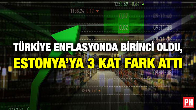 Türkiye Enflasyonda Birinci Oldu, Estonya’ya 3 Kat Fark Attı