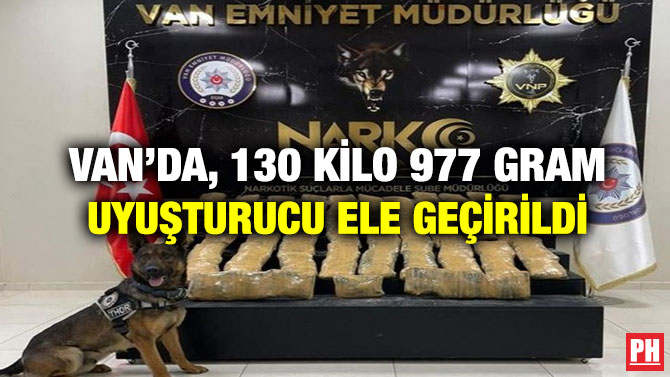 Van’da, 130 Kilo 977 Gram Uyuşturucu Ele Geçirildi