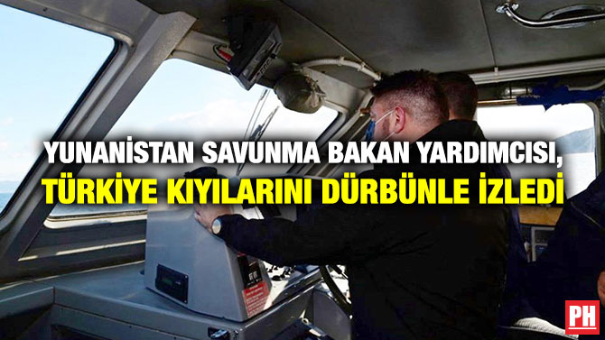 Yunanistan Savunma Bakan Yardımcısı, Türkiye Kıyılarını Dürbünle İzledi